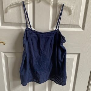 American Eagle outfitters size large blue tank top blouse.